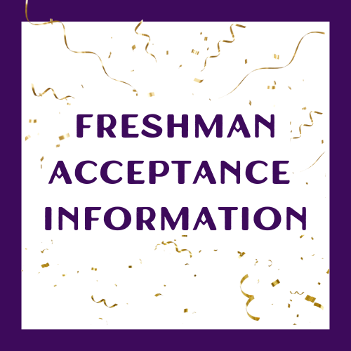freshman acceptance information